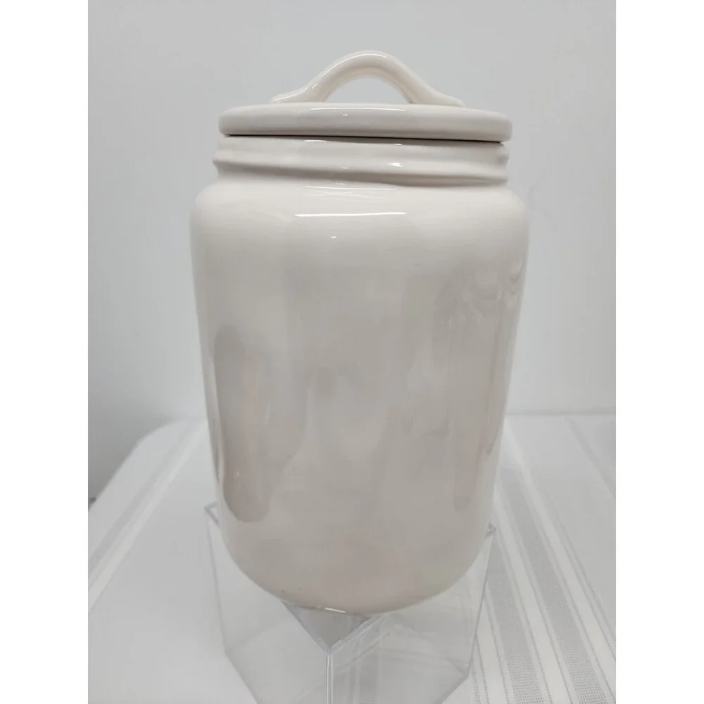 Rae Dunn Artisan Collection By Magenta 8 Inch Long Letter Flour Cannister NWOT